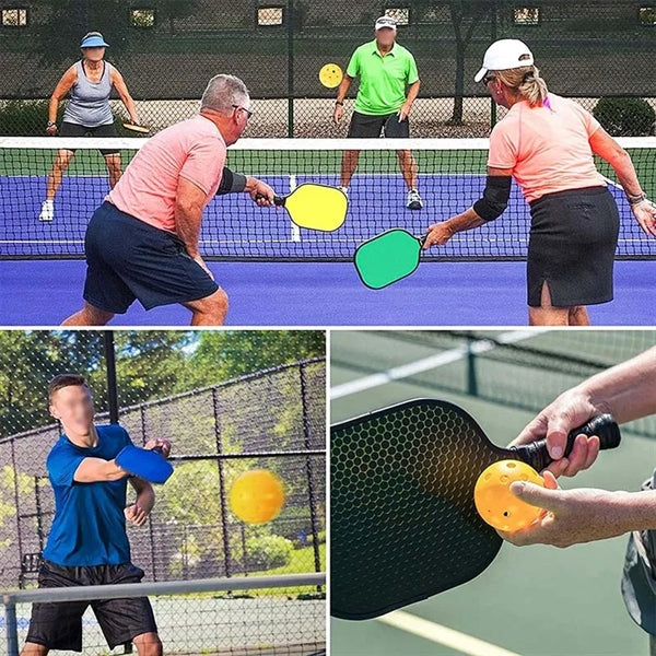 Standard 40-hole game pickleball with 4 pieces