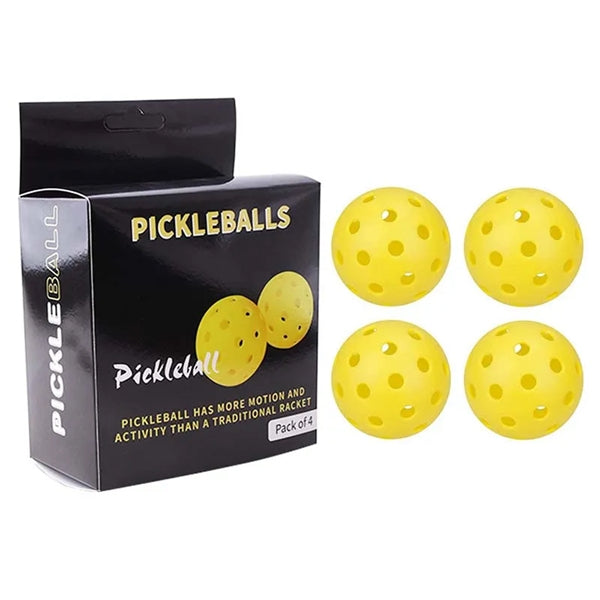 Standard 40-hole game pickleball with 4 pieces