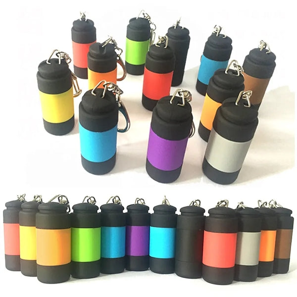 Mini USB Flashlight Keychain