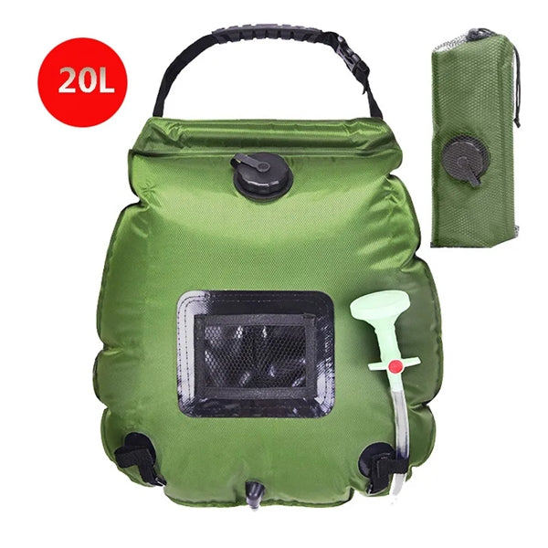 20L Solar Heated Camping Shower Bag