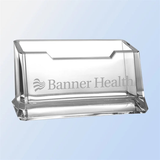Acrylic Single Tier Business Card Holder