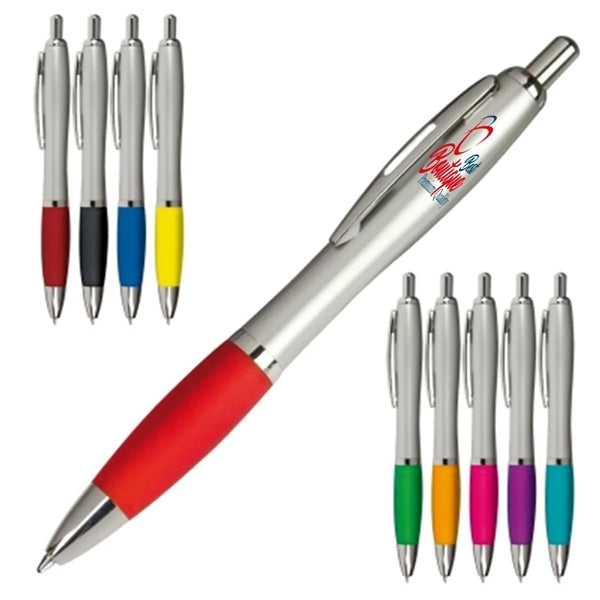 Classic Curve Body Soft Grip Plastic Pen