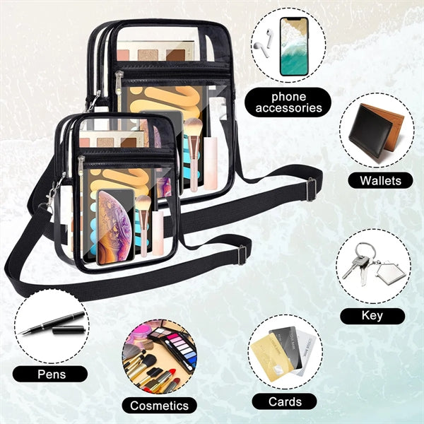 Clear Crossbody Bag With Adjustable Strap