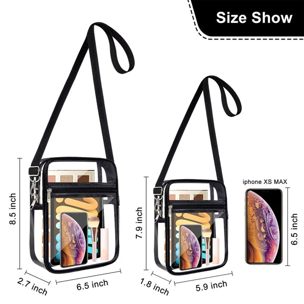 Clear Crossbody Bag With Adjustable Strap