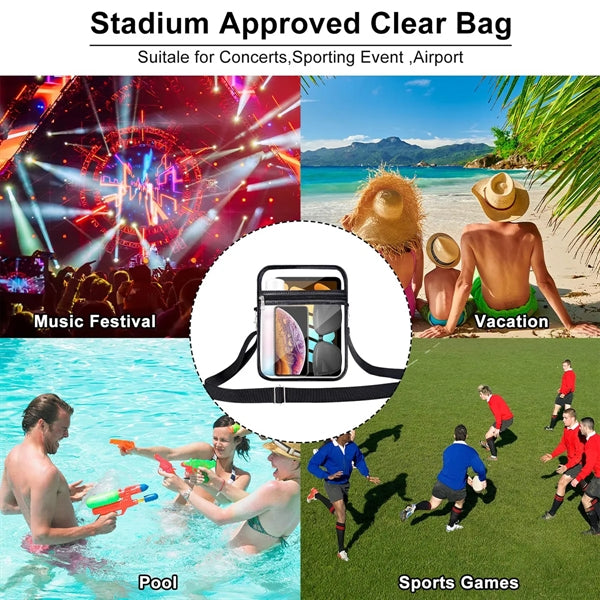 Clear Crossbody Bag With Adjustable Strap