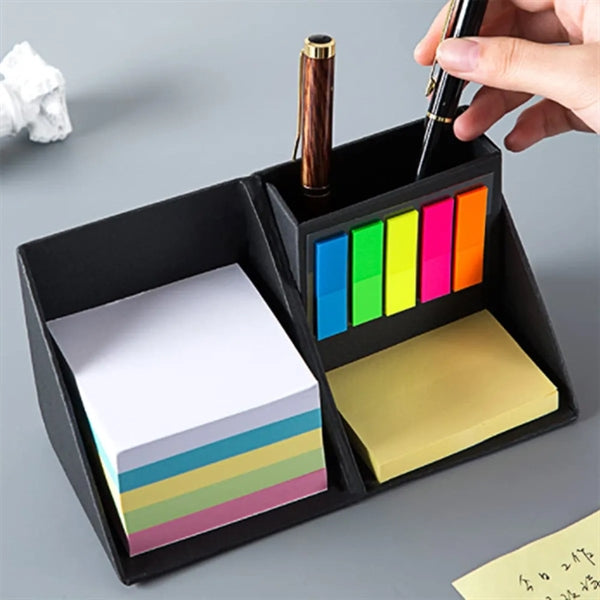 Sticky Notes With Cube Pencil Holder