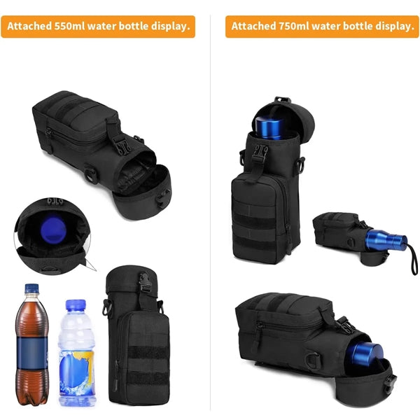 Tactical Kettle Bag Bottle Holder Outdoor Hiking Pouch