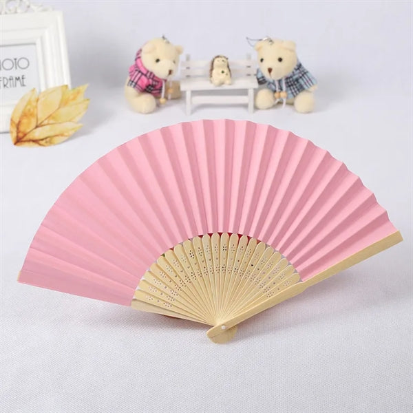 Eco-Friendly Bamboo Paper Fan