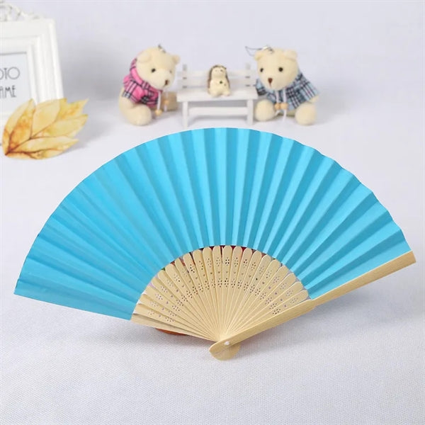 Eco-Friendly Bamboo Paper Fan