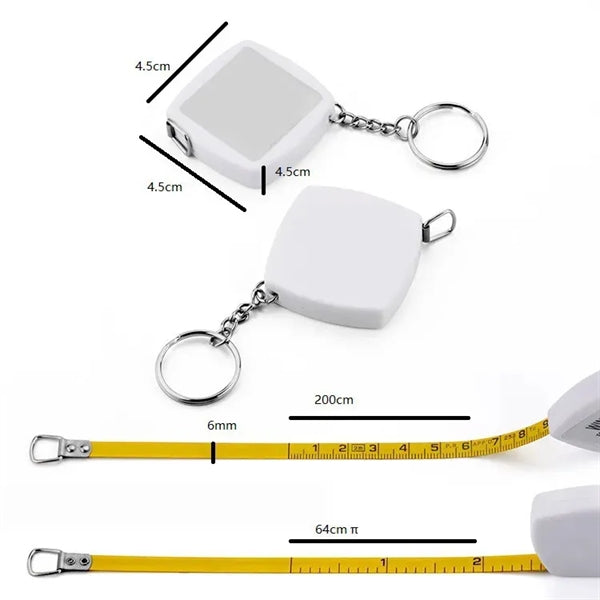 Keychain Stain Steel Tape Measure