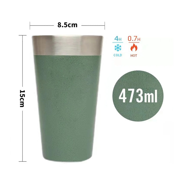 16oz The Stacking Beer Pint Matte Black