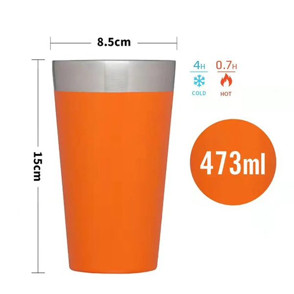 16oz The Stacking Beer Pint Matte Black