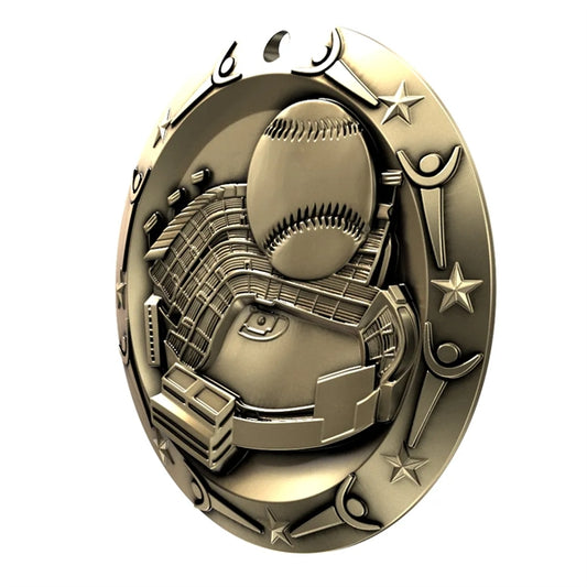 3'' World Class Baseball Medallion