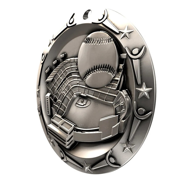 3'' World Class Baseball Medallion