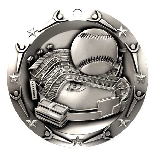3'' World Class Baseball Medallion