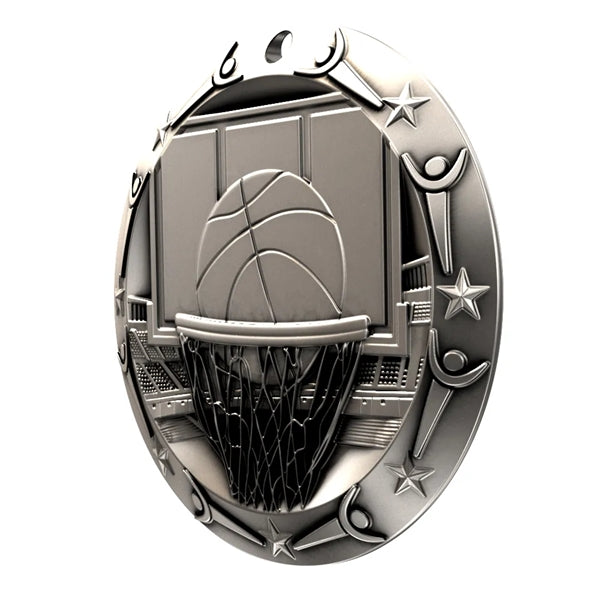 3'' World Class Basketball Medal