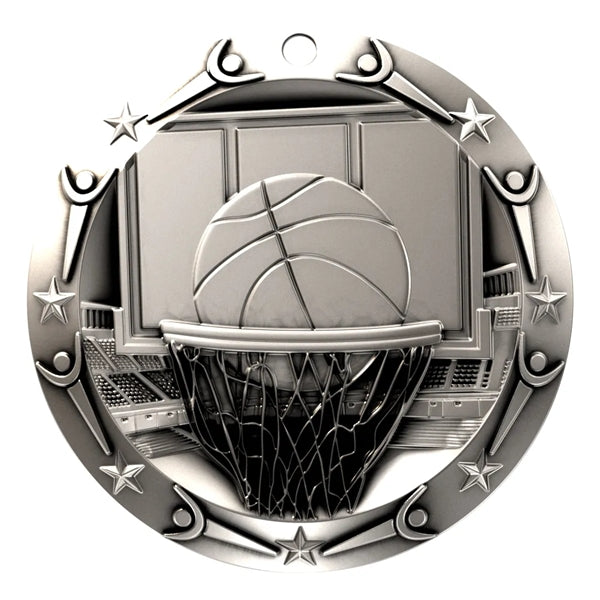 3'' World Class Basketball Medal