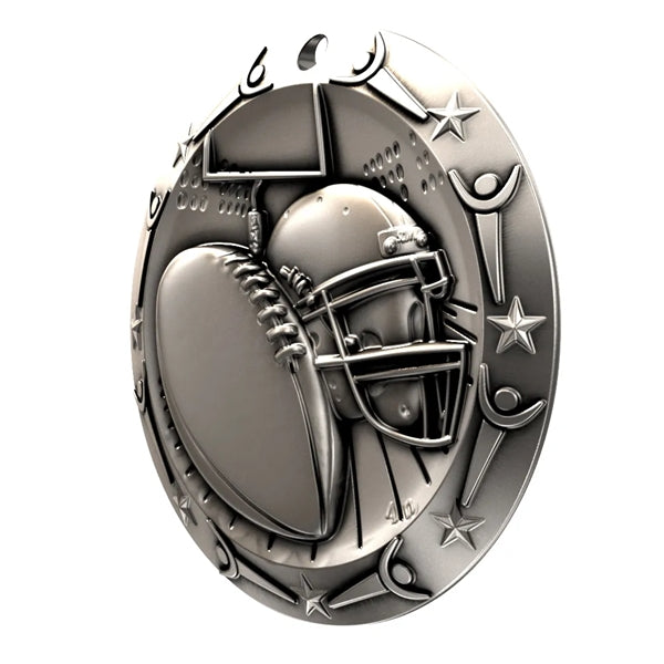 3'' World Class Football Medallion