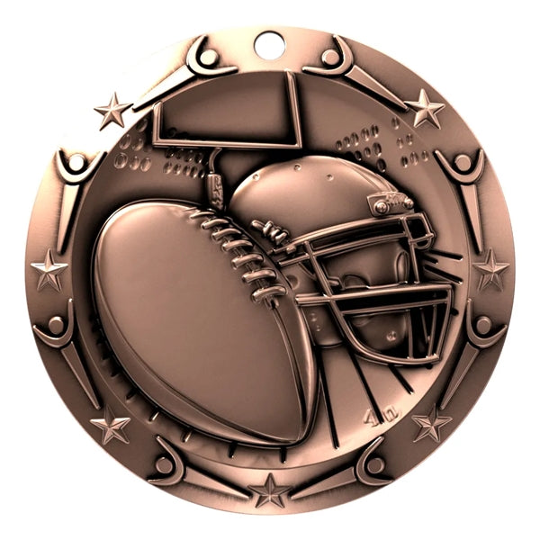 3'' World Class Football Medallion