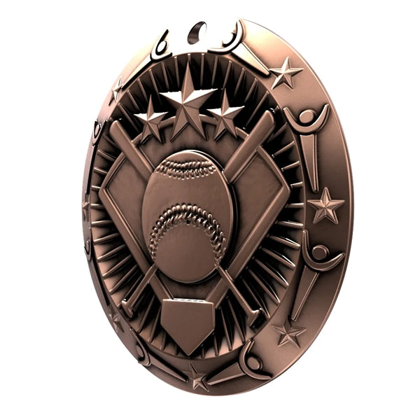3'' World Class Softball Medallion