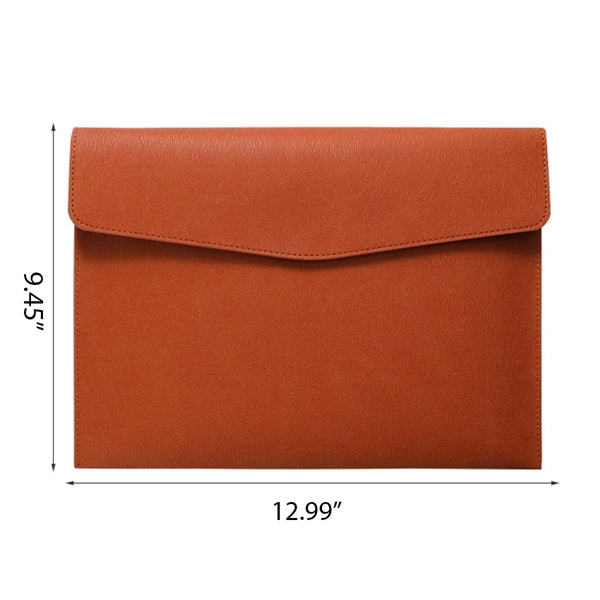 PU Leather A4 File Document Holder Waterproof Envelope Case