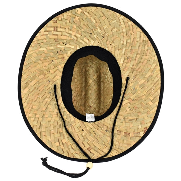 Domestic Straw Hat With Custom Patch
