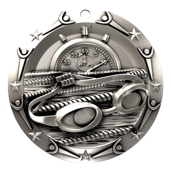 3'' World Class Swimming Medallion