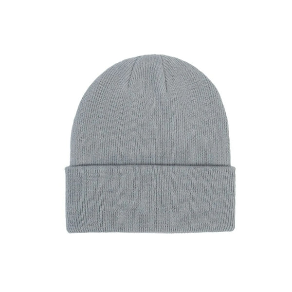 Children Solid Knitted Beanie Hat
