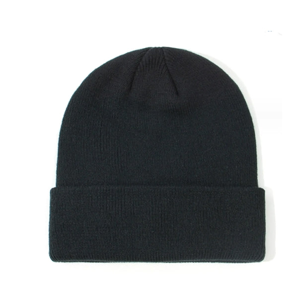 Children Solid Knitted Beanie Hat