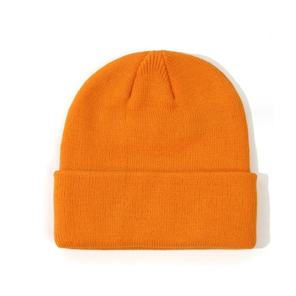 Children Solid Knitted Beanie Hat