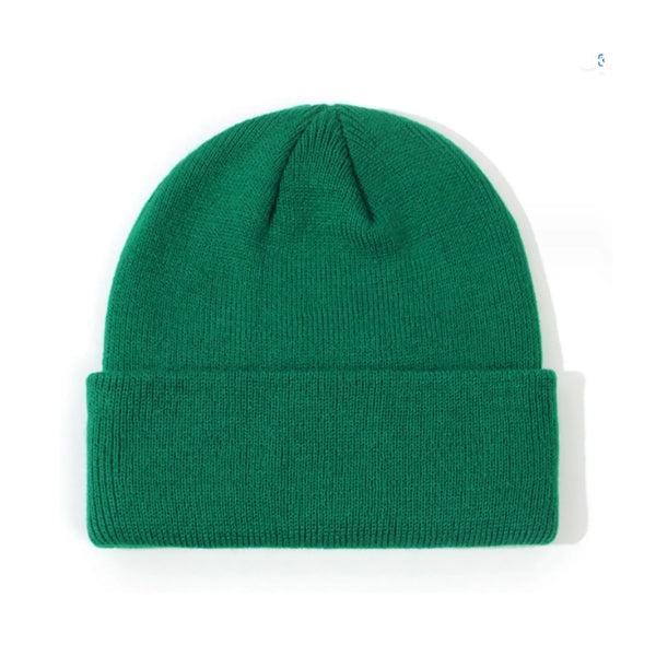 Children Solid Knitted Beanie Hat
