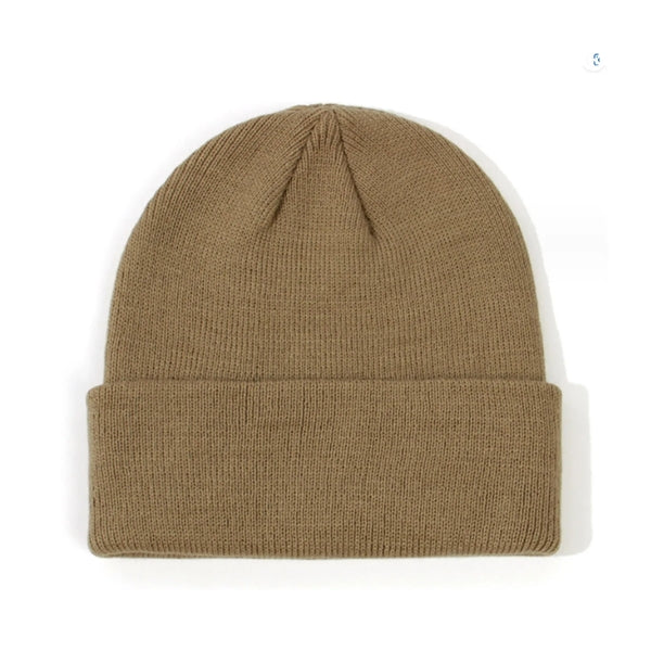 Children Solid Knitted Beanie Hat