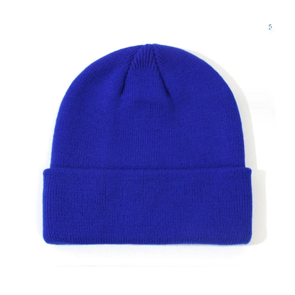 Children Solid Knitted Beanie Hat
