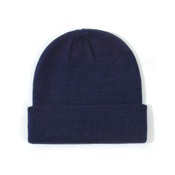 Children Solid Knitted Beanie Hat