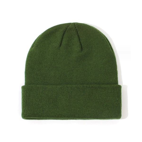 Children Solid Knitted Beanie Hat