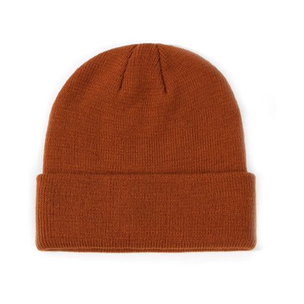 Children Solid Knitted Beanie Hat