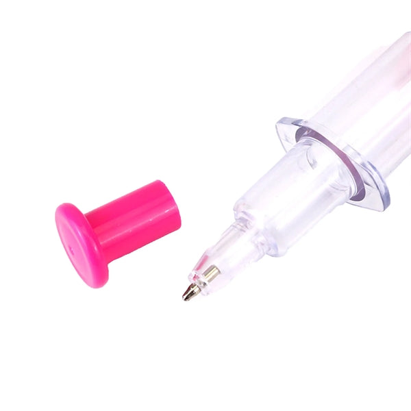 Two Ends Syringe Highlighter with Ballpoint Pen