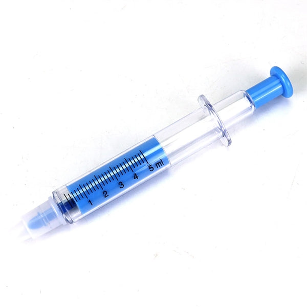 Two Ends Syringe Highlighter with Ballpoint Pen