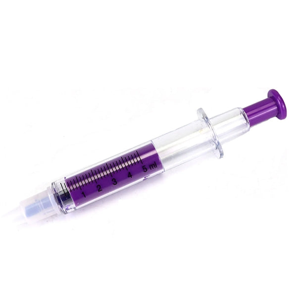 Two Ends Syringe Highlighter with Ballpoint Pen