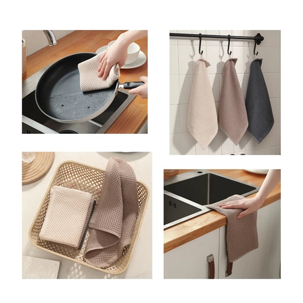 Honeycomb Pattern Kitchen Towel
