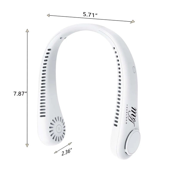 Mini Portable USB Rechargable Neck Halter Fan Outdoor
