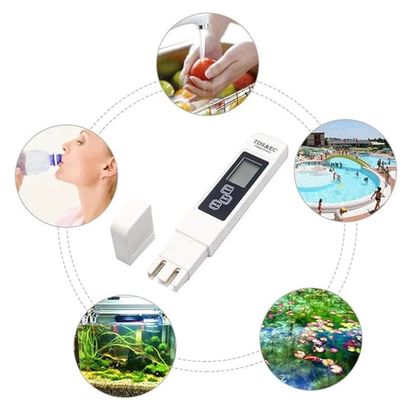 TDS & EC & Temperature Meter Digital Water Quality Test Pen