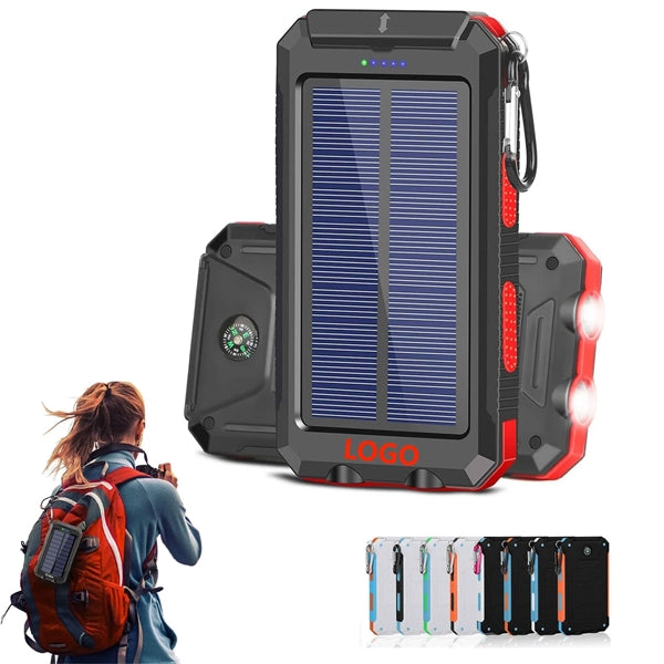 20000Mah Portable Solar Power Bank With Flashlight