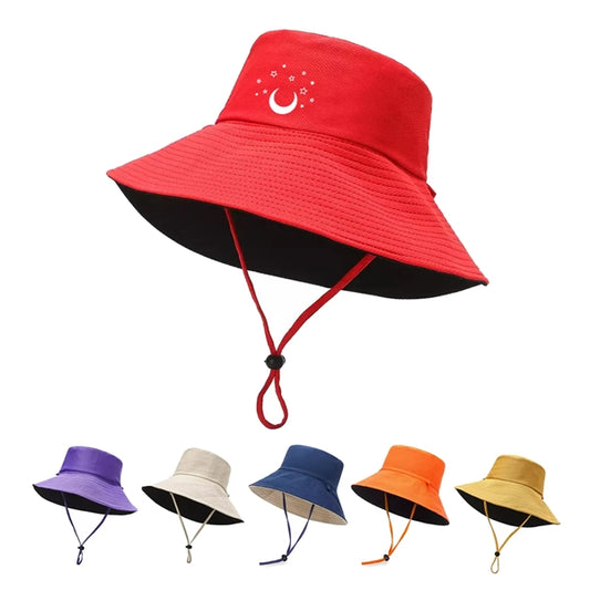 Large Brimmed Double-Sided Bucket Hat
