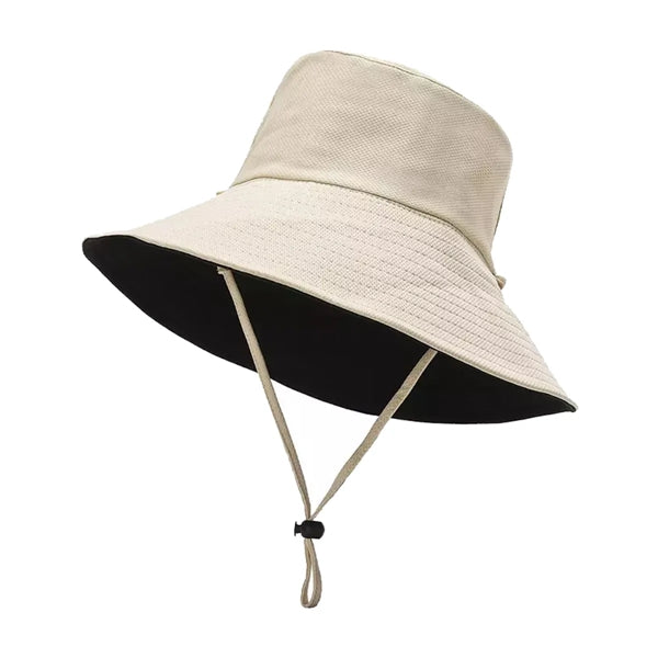 Large Brimmed Double-Sided Bucket Hat