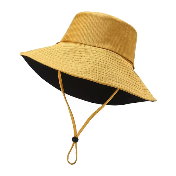 Large Brimmed Double-Sided Bucket Hat