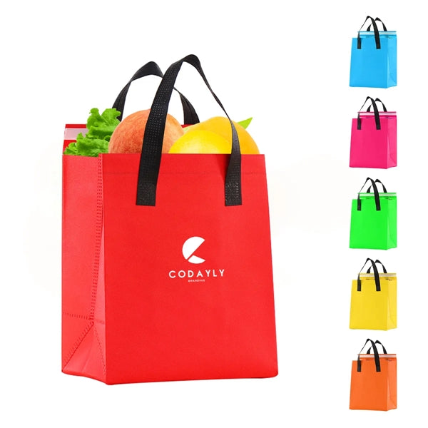Portable Insulated Nonwoven Cooler Lunch Bag