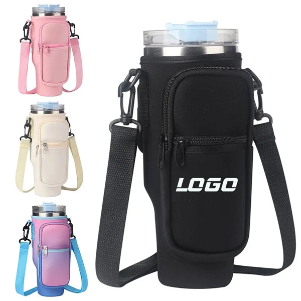 40 OZ Bottle Pouch Holder With Phone Pocket