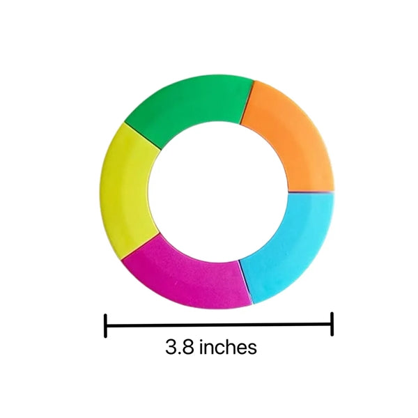 Five Color Round Highlighter Pen