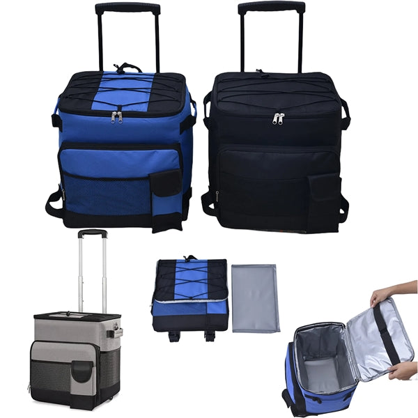 Portable Roller Coolers with Foldable Handle